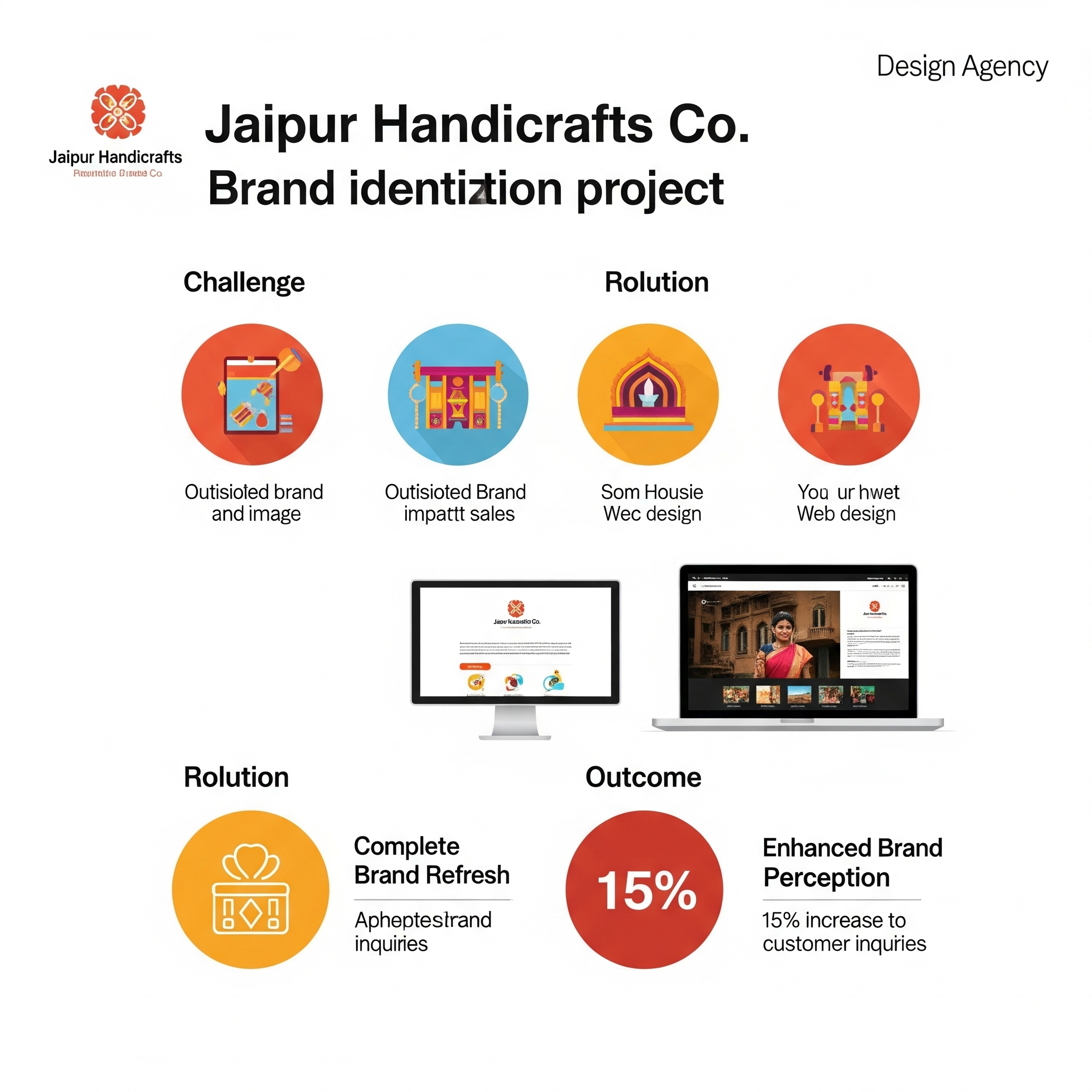 Brand Identity for 'Jaipur Handicrafts Co.'