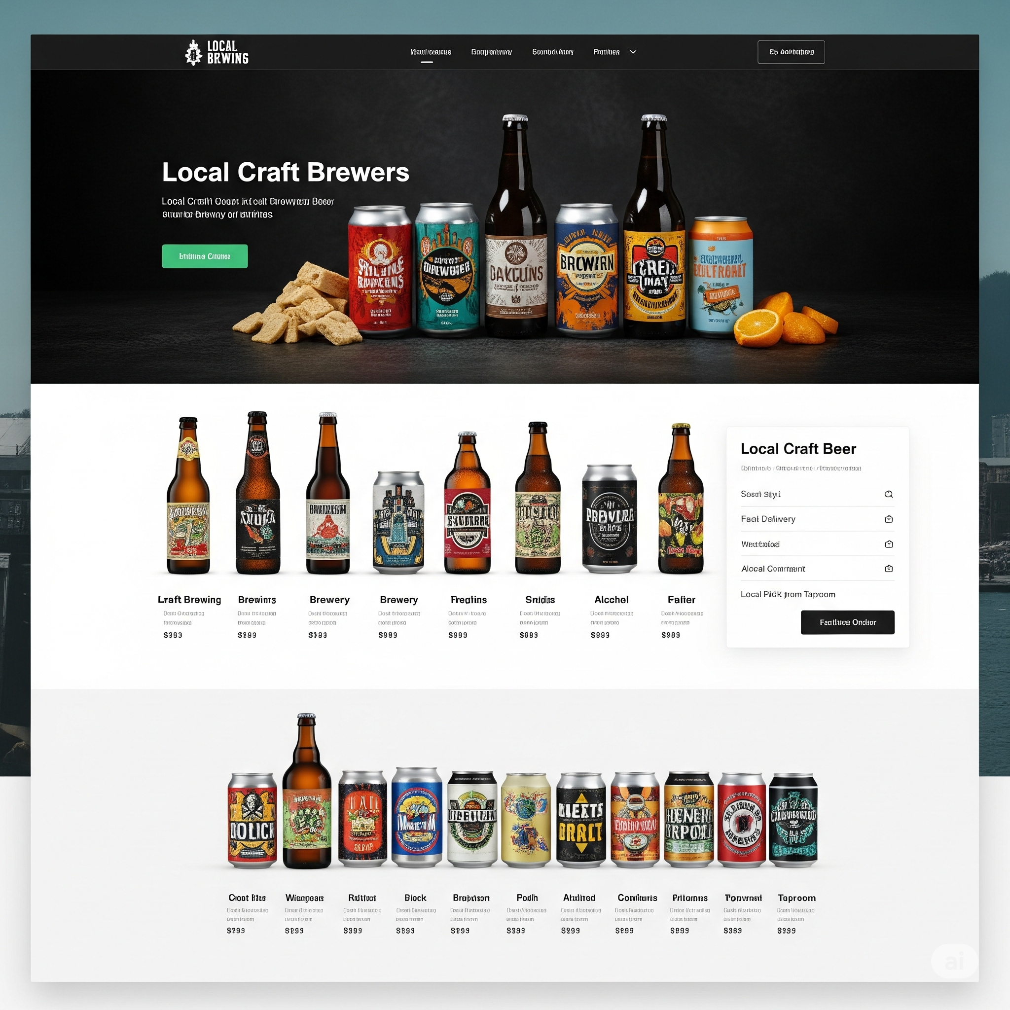 E-commerce Site for LocalCraft Brews